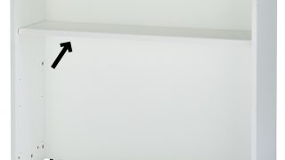 [Jシリーズ] ハイカウンター棚板 W1200用 ホワイト RFHC-1200